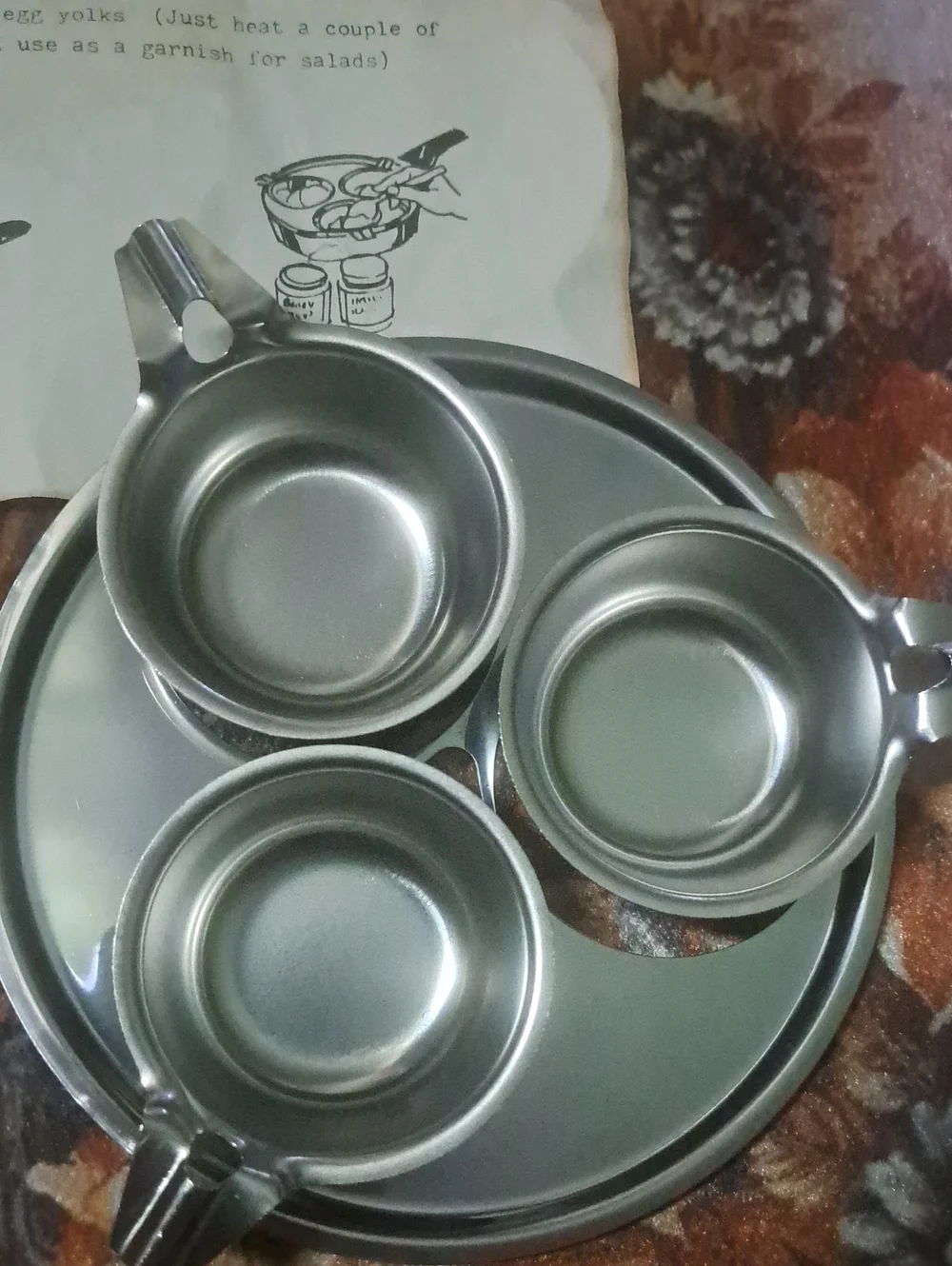 NWOT Vintage EKCO Egg Poacher Inserts